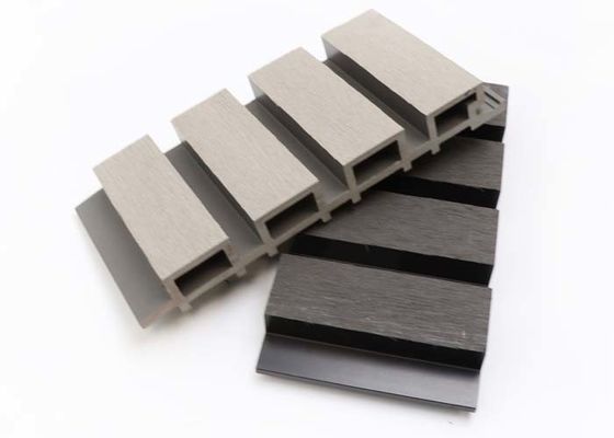 Serat Kayu Eksterior WPC Wall Panel Outdoor Cladding Co Ekstrusi Tahan Api
