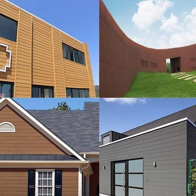 HDPE Exterior WPC Wall Panel Tahan Air WPC Wall Cladding 219x26mm