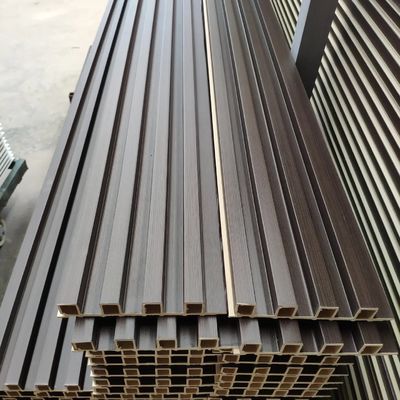 Kayu Alternatif Indoor 195x28mm Panel Dinding WPC Interior Panel Dinding Dekoratif WPC