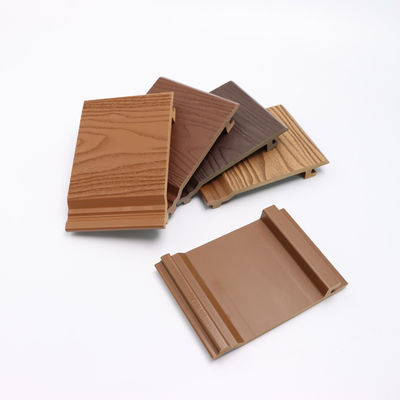 Eksterior 140mm Mudah Menginstal Lantai Decking WPC Tahan Air Luar Ruangan