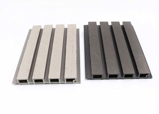 Kayu Laminated Exterior WPC Wall Panel Dekoratif Wall Cladding Outdoor