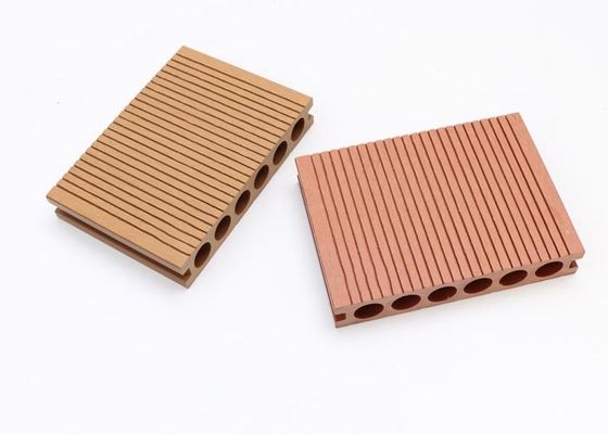 Lantai Tekstur Kayu WPC Decking Papan Dek Komposit Plastik Kayu Luar Ruangan