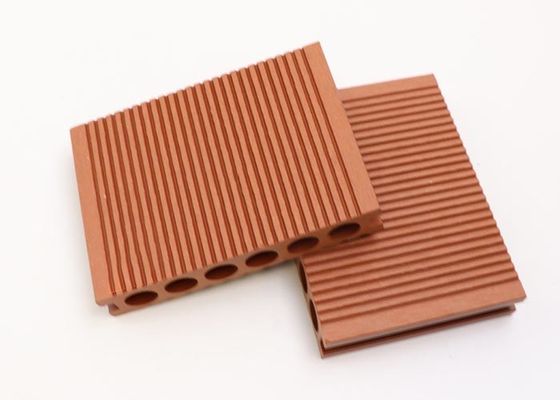 Lantai Tekstur Kayu WPC Decking Papan Dek Komposit Plastik Kayu Luar Ruangan