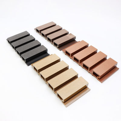Co Extrusion Outdoor 159x10mm Exterior WPC Wall Panel Cladding Wall Panel