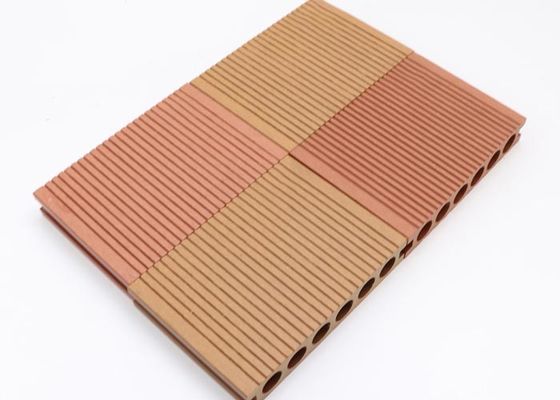 Outdoor Wood Grain WPC Decking 3D Embossed Wooden Plastic Composite Flooring