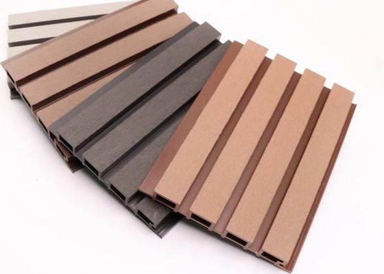 Beberapa Warna HDPE 219x26mm WPC Wall Cladding Bahan Dekorasi Eksterior