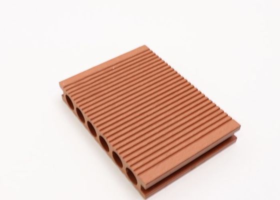 Lantai Luar Ramah Lingkungan Kayu WPC Decking Anti Busuk