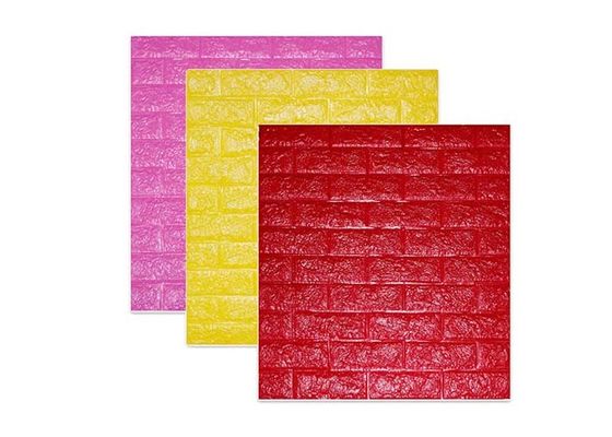 Dekorasi Rumah Busa PE Wallpaper Kamar Tidur Wallpaper Self Adhesive 3D 70x77cm Kertas Dinding Stiker