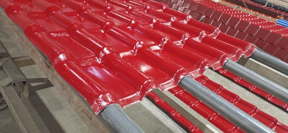 Asa Resin Sintetis Genteng Genteng Sirap PVC Bergelombang Lembaran Atap Plastik UPVC