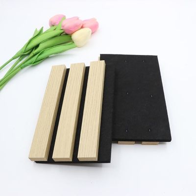 1220 * 600 Papan Panel Akustik Isolasi Suara Kayu Pengganti Komposit 3mm