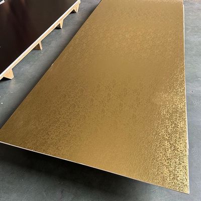 Papan dinding veneer bambu Batubara Kayu Lapisan UV WPC Metal Board