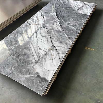 Papan dinding veneer bambu Batubara Kayu Lapisan UV WPC Metal Board