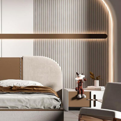 WPC Panel Dinding Wpc Kayu Biji Laminasi Indoor Untuk Dekorasi Interior