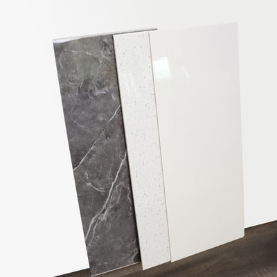 Modern 3D Pattern Fireproof PVC Shower Wall Panel Bahan renovasi kamar mandi mewah