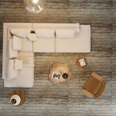 Stiker Lantai PVC Kupas dan Tempel Tahan Air Untuk Pecinta DIY yang Mencari