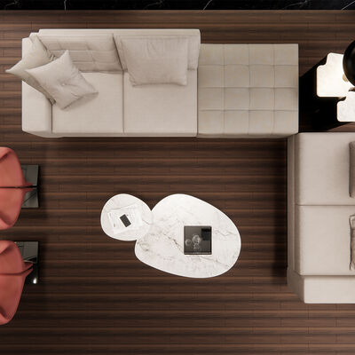 Stiker Lantai Kantor Vinyl Perekat Diri Tidak Perlu Alat Atau Lem Pembaruan Lantai DIY Mudah