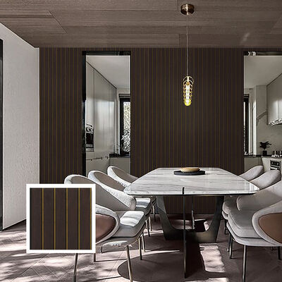 panel dinding langit-langit bergalur PVC yang mudah dipasang dan tahan lembab untuk hiasan dinding langit-langit Interior Modern