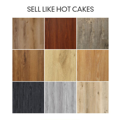 Lantai SPC Formaldehida E0 dengan Bahan Baku Batu Kapur Solusi Lantai Tahan Lama Unggul untuk Aplikasi Komersial dan Residensial