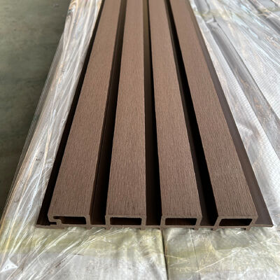 Panel dinding WPC eksterior berkualitas tinggi Komposit kayu plastik tahan air untuk dekorasi bangunan