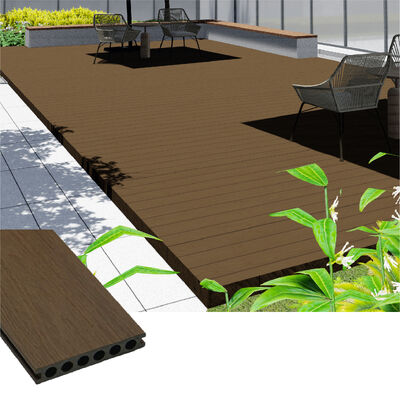 Outdoor Waterproof WPC Decking Boards untuk kolam renang dan proyek lanskap dengan ketahanan cuaca