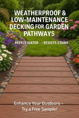 WPC Antigrietas Para Piscina Y Suelo Eksterior Dek Plastik Tahan Air Luar Ruangan