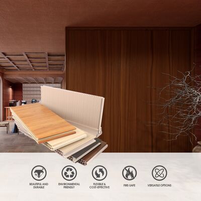 Panel dinding partisi PVC Interior Dekoratif Divider Board Untuk penggunaan kantor komersial