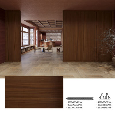 Panel Dinding PVC Tahan Air Ringan Tahan Api untuk Partisi Ruang Kantor