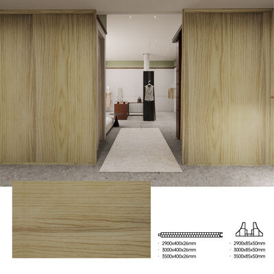 Panel Dinding Partisi PVC Tahan Air Tahan Api Tahan Lembab Untuk Pembagian Ruang Dalam