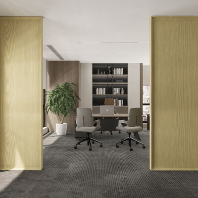 Panel Dinding Partisi PVC Tahan Air Tahan Api Tahan Lembab Untuk Pembagian Ruang Dalam