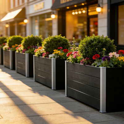 Rancangan Kotak Penanam Kebun Tinggi Besar untuk Kebun Sayuran Bunga Herbal Luar Ruangan