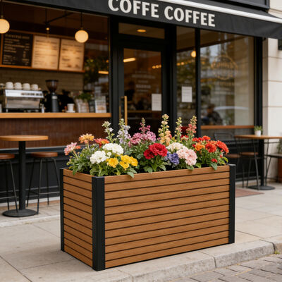 Tempat Tidur Taman Bertingkat Tahan Air Tahan Api Ramah Lingkungan Modern untuk Luar Ruangan