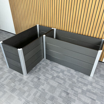 Rancangan Kotak Kebun Timbul Luar Ruangan dengan Bahan Ramah Lingkungan Tahan Air dan Tahan Api untuk Penanaman di Halaman Belakang