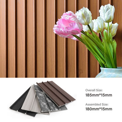 Grosir WPC Fluted Wall Panel Kayu Plastik Komposit Interior Dekorasi Wall Board