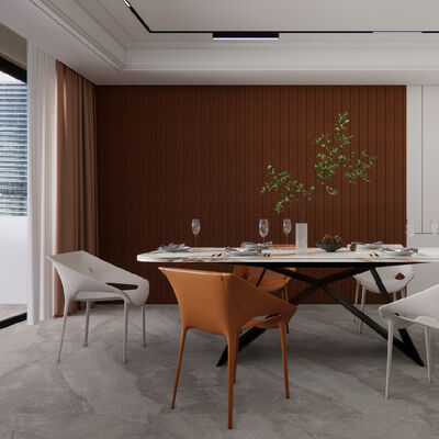 Grosir WPC Fluted Wall Panel Kayu Plastik Komposit Interior Dekorasi Wall Board