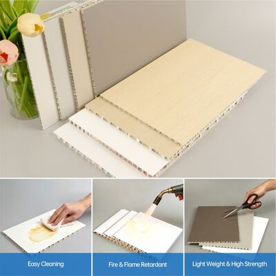 Panel Honeycomb Aluminium Ringan / Lembar Aluminium Honeycomb 1220 × 2440mm