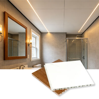 Lampu Tinggi Kekuatan 9mm Aluminium Honeycomb Sheets Untuk Wall Cladding