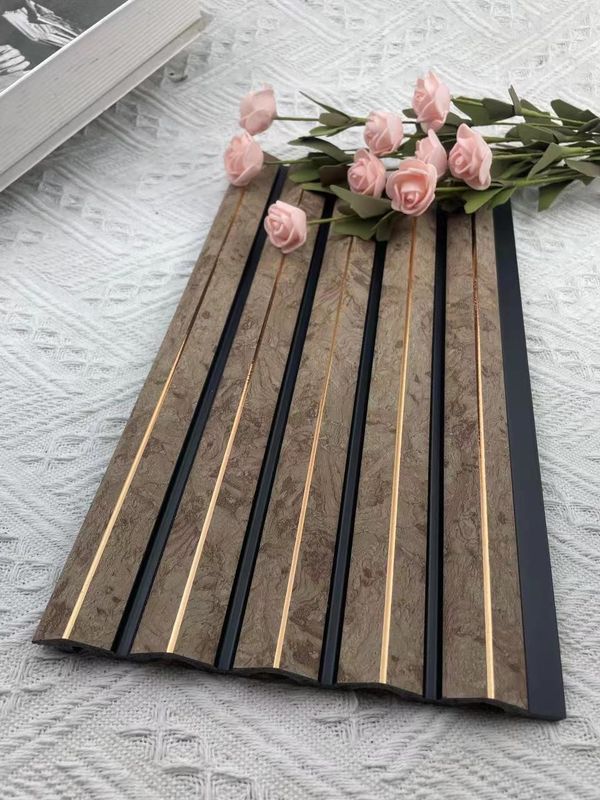 Tahan Air Dekorasi Interior PS 3D Panel Dinding Kayu Cornice Moulding