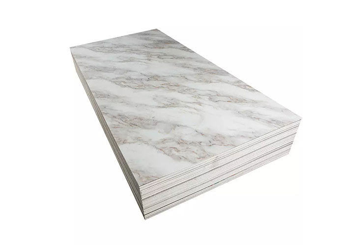 Luxury High Glossy 1220x2440mm 3mm PVC Marble Sheet Dekorasi Dinding Interior
