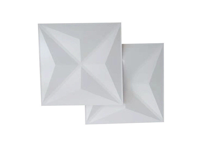 PVC Resin Panel Dinding Interior 3D Tahan Air Rumah Dekoratif Untuk Dinding