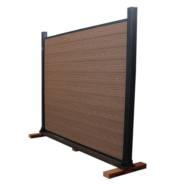 Panel Pagar Privasi Wpc Luar Komposit Kayu Plastik Bukan Dekoratif Vinyl 1.8m X 1.8m