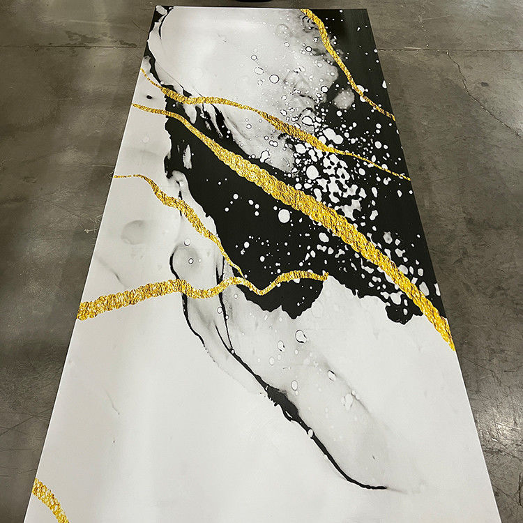 1220*2440mm 3D Digital Printed UV Marble Sheet UV Boards Untuk Papan Dekorasi Dinding TV