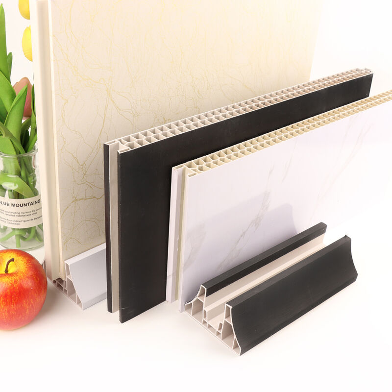 Panel Dinding Partisi PVC Tahan Air Tahan Api Tahan Lembab Untuk Pembagian Ruang Dalam