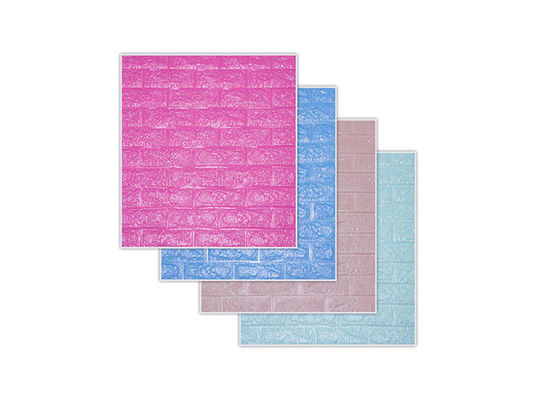 PE Foam Self Adhesive 3D Wallpaper 70x77 Dekorasi Dinding Interior