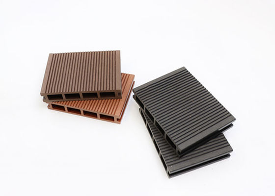 Lantai Kayu Tekstur Timbul 3D WPC Decking Lantai Dek Komposit Tahan Air