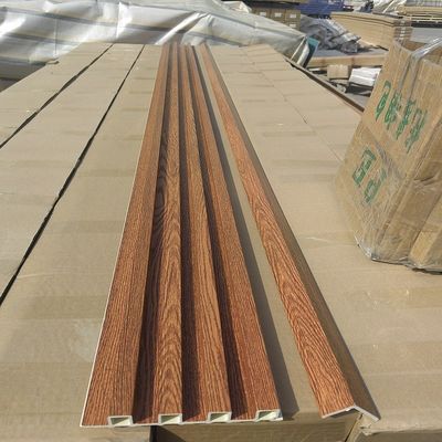 Kayu Butir PVC Panel Dinding WPC Panel Dinding Bergalur Panel Dinding WPC 3D