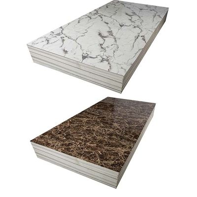 1220x2440 PVC Lembaran Marmer Imitasi Lembar Dinding Papan Alternatif Tahan Air