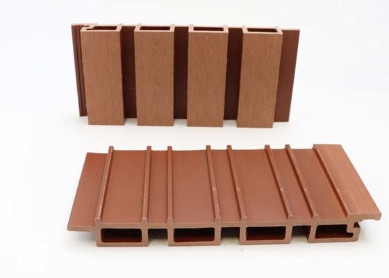 Dekorasi Dinding Luar Ruangan Eksterior WPC Wall Panel 219mmx26mm Wall Cladding