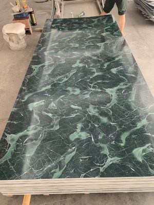 UV Coating PVC Marble Sheet Dekorasi Interior Panel Latar Belakang Dinding