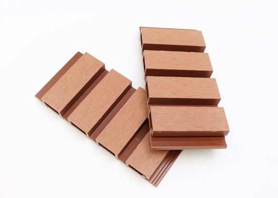 160x24mm Exterior WPC Wall Panel Papan Dinding Komposit Plastik Kayu Berongga