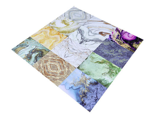 Lembar Marmer PVC Glossy Printing Tinggi Untuk Dekorasi Dinding